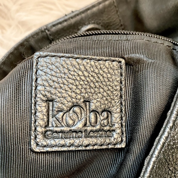 Kooba Black Pebbled Leather Hobo Shoulder Bag - Picture 5 of 9